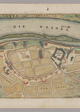 Varsovia. Warschau (Warszawa), skala ok. 1:4 000