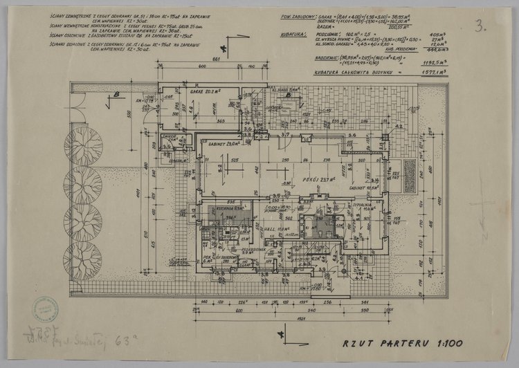 Dom dwurodzinny, ul. Śmiała 63a, rzut parteru