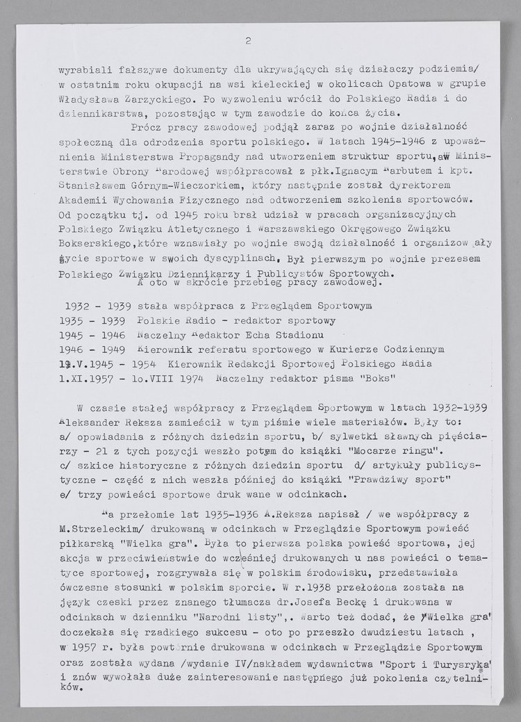 Pełny życiorys dziennikarza sportowego Aleksandra Rekszy-Kakietka