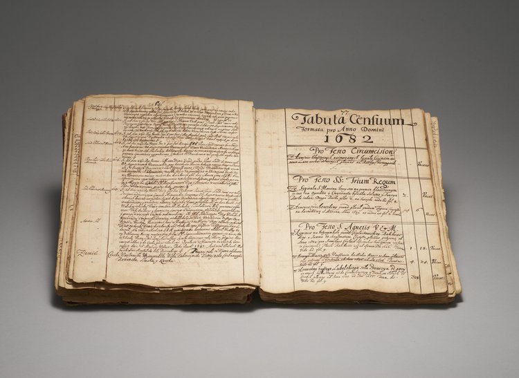 Tabula Censum-Księga ze sprawami ekonomicznymi Warszawskich Ojców Augustianów p.w. św. Marcina