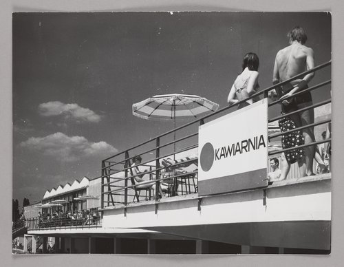 Recreational swimming pools in Wał Miedzeszyński St., café