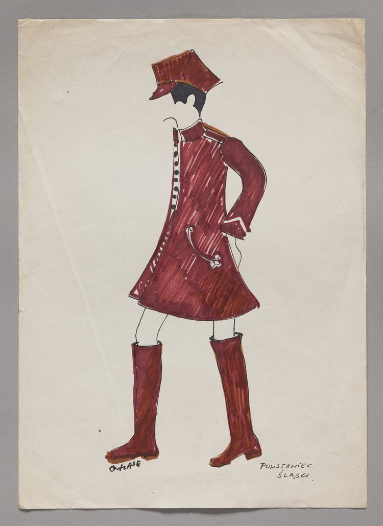 Projekt płaszcza Powstaniec Śląski z rogatywką z kolekcji militarnej