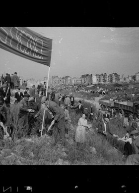 Akcja odgruzowywania terenu byłego getta