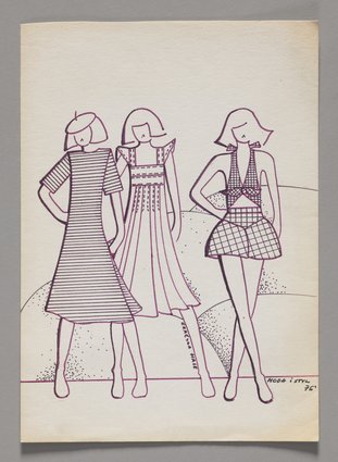 Projekt ubiorów plażowych dla Spółdzielni Moda i Styl