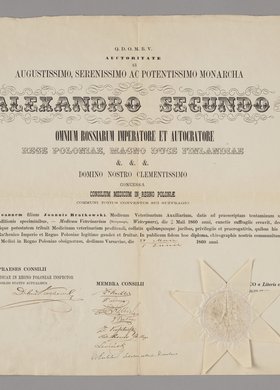 Dyplom Jana Bratkowskiego