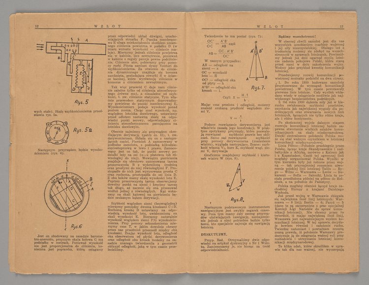 Czasopismo zatytułowane "Wzlot. Pismo Młodzieży Lotniczej", Rok I, lipiec - wrzesień 1943 r.