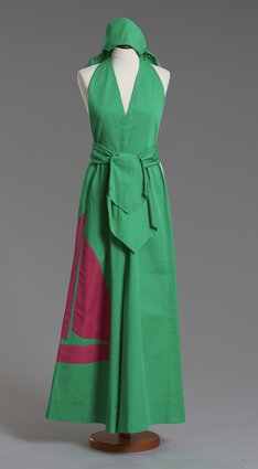 Zielony kombinezon z żaglówką i dwie apaszki