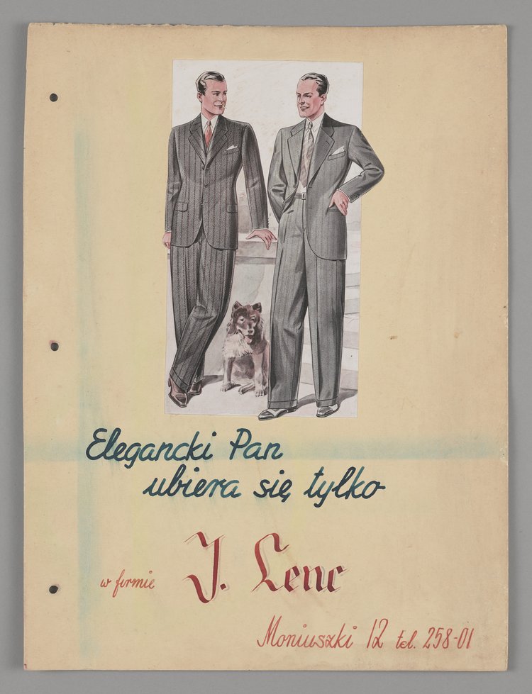 Reklama Firmy J. Lenca w Warszawie