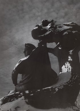 Frederic Chopin Monument in winter