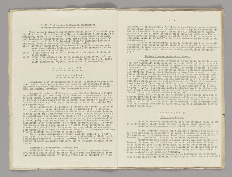 Broszura konspiracyjna p.t. Elektronika samochodowa. Na prawach rękopisu