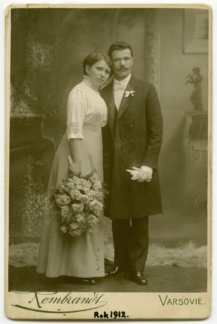 Portret ślubny Anny Szczyglińskiej i Adama Wybrańca