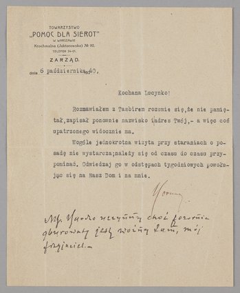 List do Lucyny Terpiłowskiej