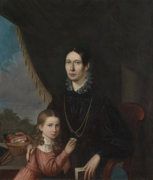Portret Anny Bagniewskiej (zm. 1835) z córką