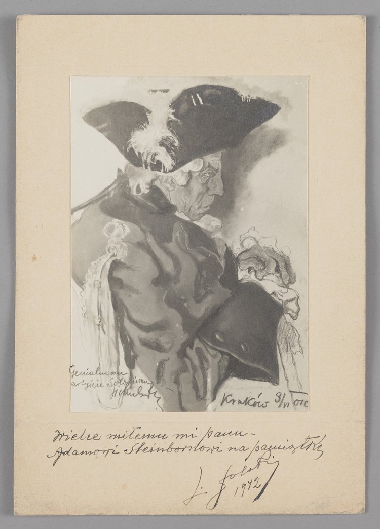 Reprodukcja rysunku Kazimierza Sichulskiego wykonana przez Ludwika Solskiego