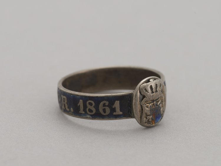 Obrączka z godłem Rzeczypospolitej Obojga Narodów