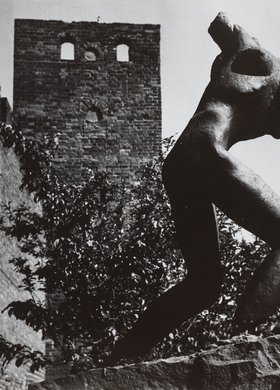 Auschwitz II, a sculpture by Franciszek Strynkiewicz