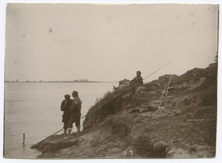 Wędkarze nad Wisłą