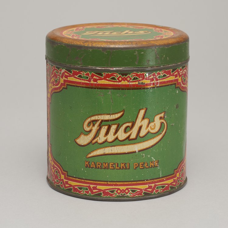 Puszka po karmelkach firmy Fuchs