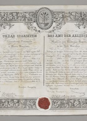 Świadectwo czeladnicze Hilarego Gielga