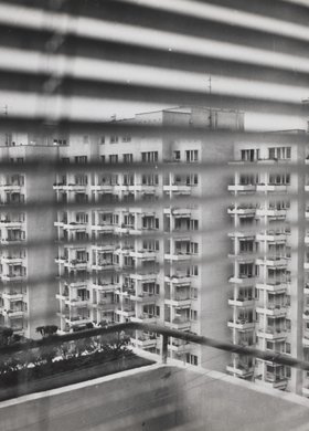 View of the Inflancka housing estate from a window