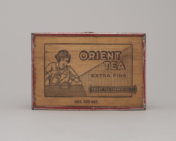 Pudełko po herbacie firmy Orient Tea