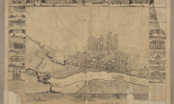 Plan de la ville de Varsovie...  (Plan miasta Warszawy...], tzw. mały plan Tirregaille'a, skala ok. 6750