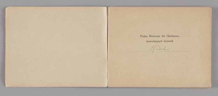 Dziennik uczennicy VII. klasy Krystyny Pollerówny