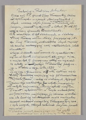 Wspomnienia Tadeusza Cieślewskiego ojca na temat jego samego, rodziny oraz losów podczas II wojny światowej i po jej zakończeniu