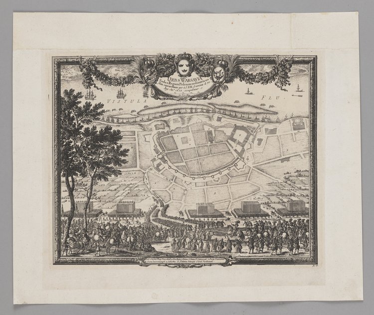 Urbs Warsavia Sedes Regum Poloniae (...) [Miasto Warszawa siedziba Królów Polski (...)], ok. 1:4000