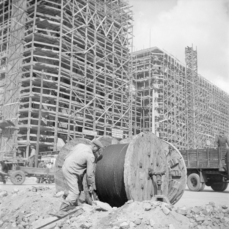 Ulica Marszałkowska, budowa Marszałkowskiej Dzielnicy Mieszkaniowej