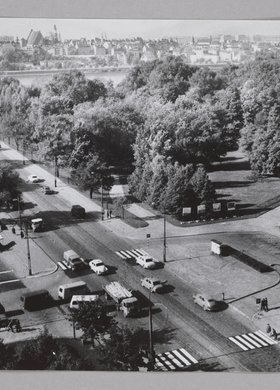 Widok na park Praski i Stare Miasto