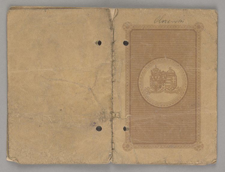 Paszport podróży wydany Antoniemu Olszewskiemu