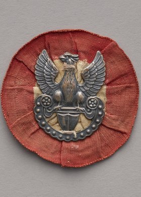 Kokarda biało-czerwona z Orłem