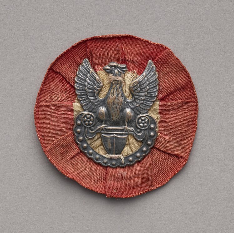 Kokarda biało-czerwona z Orłem