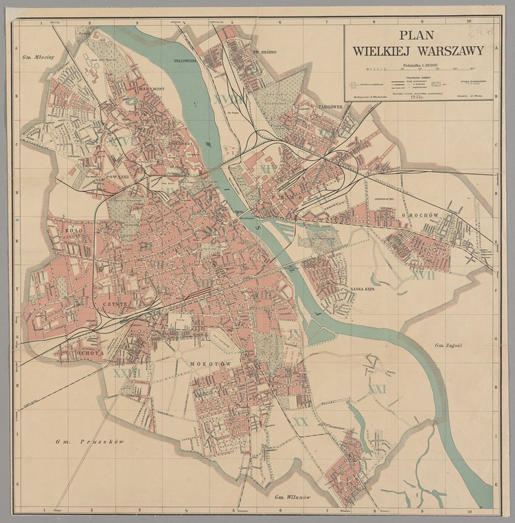 Plan Wielkiej Warszawy, 1:30 000