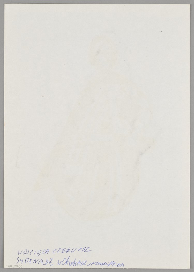 Wycinanka, syrena w chustce