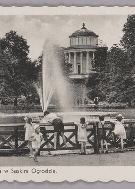 Dzieci w Ogrodzie Saskim