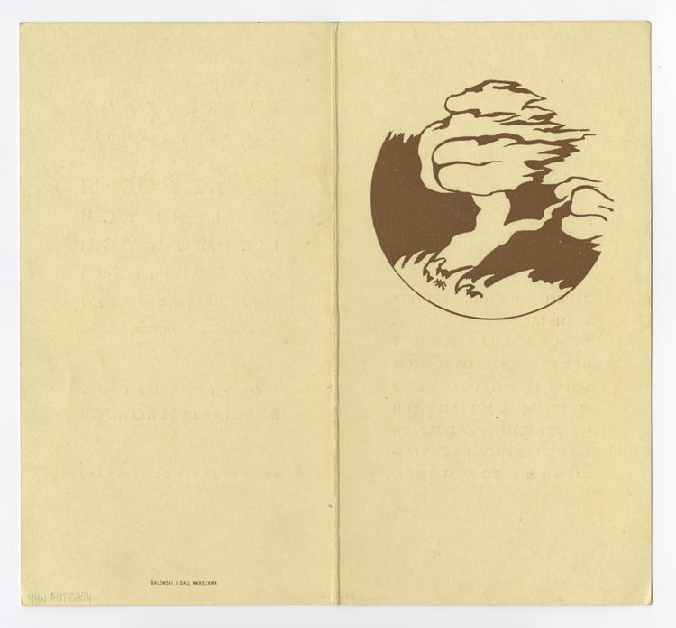 Zaproszenie dla Anny Miłkowskiej na pokaz modeli jesiennych i zimowych w Domu Towarowym Braci Jabłkowskich