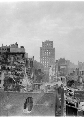 Panorama ruin zabudowy Śródmieścia