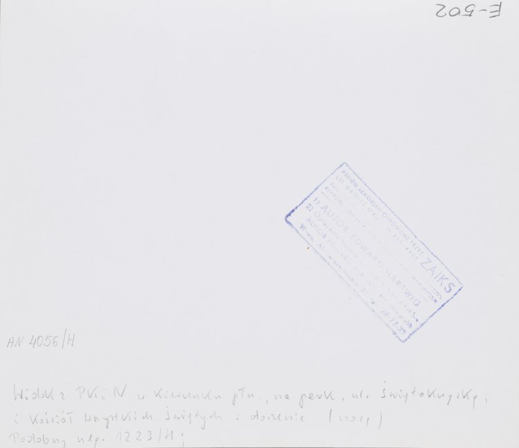 View of the city at night from the Palace of Culture and Science