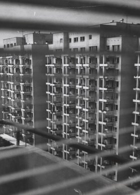 View of the Inflancka housing estate from a window