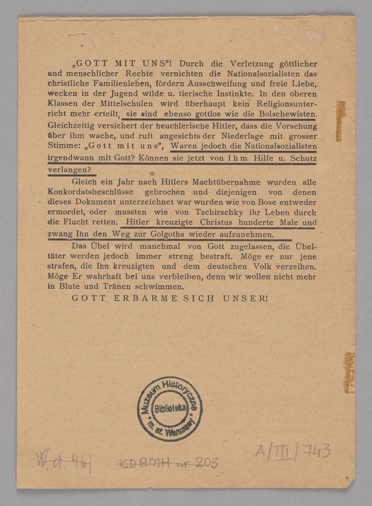 Gott mit uns! (Bóg z nami)