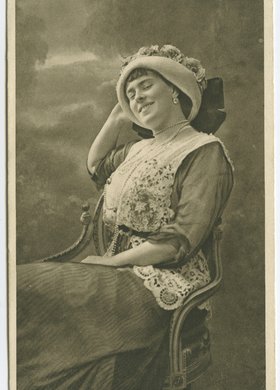Portret śpiewaczki Lucyny Messal