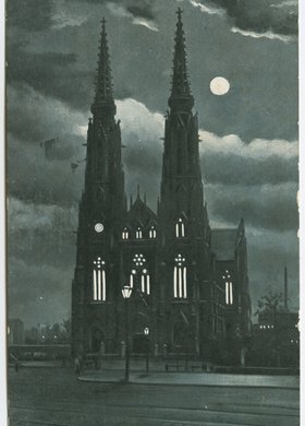 Kościół św. Floriana nocą