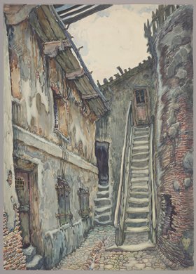 Podwórko kamienicy przy ulicy Kamienne Schodki 1 (Pałac Lucyfera)