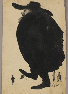 Karykatura Kazimierza Lasockiego (1871 - 1952)