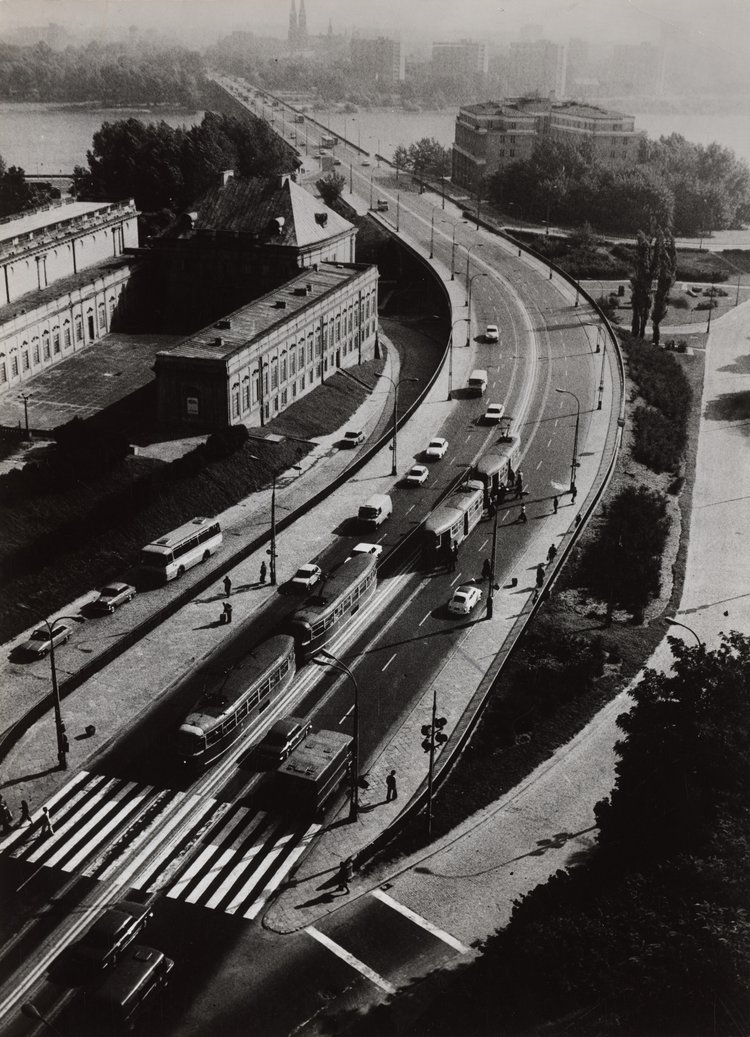 View of the East-West (W-Z) Route and the panorama of Praga