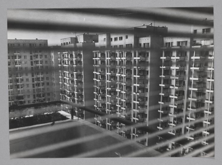 View of the Inflancka housing estate from a window