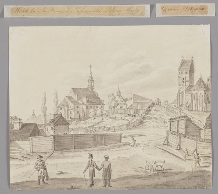 Widok kościoła Benonów i Sakramentek od strony Wisły