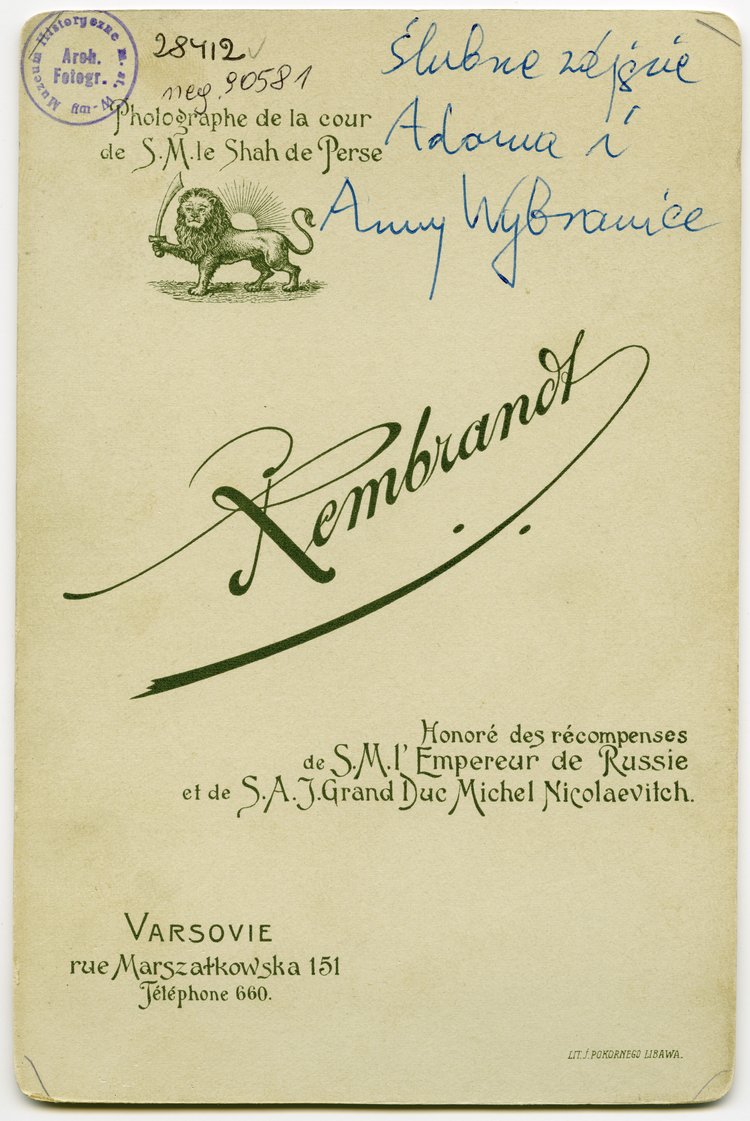 Portret ślubny Anny Szczyglińskiej i Adama Wybrańca